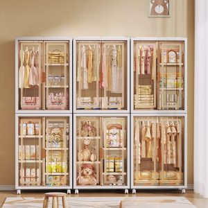 "Chalk Polymer Children Armoire with Door"