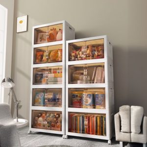 "Chalk Polymer Children Armoire with Shelf and Door"