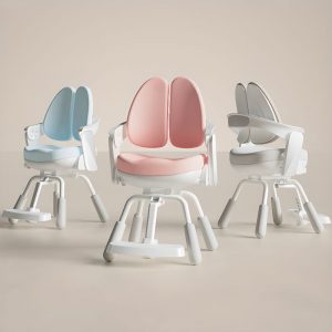 "Upholstered Chair(s) Adjustable Height Kids Chair With Arms, Tufted"